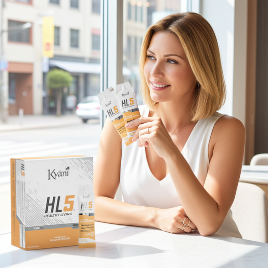 Amare HL5 Peach Collagen – Dagelijkse collageenondersteuning voor huid, haar en nagels