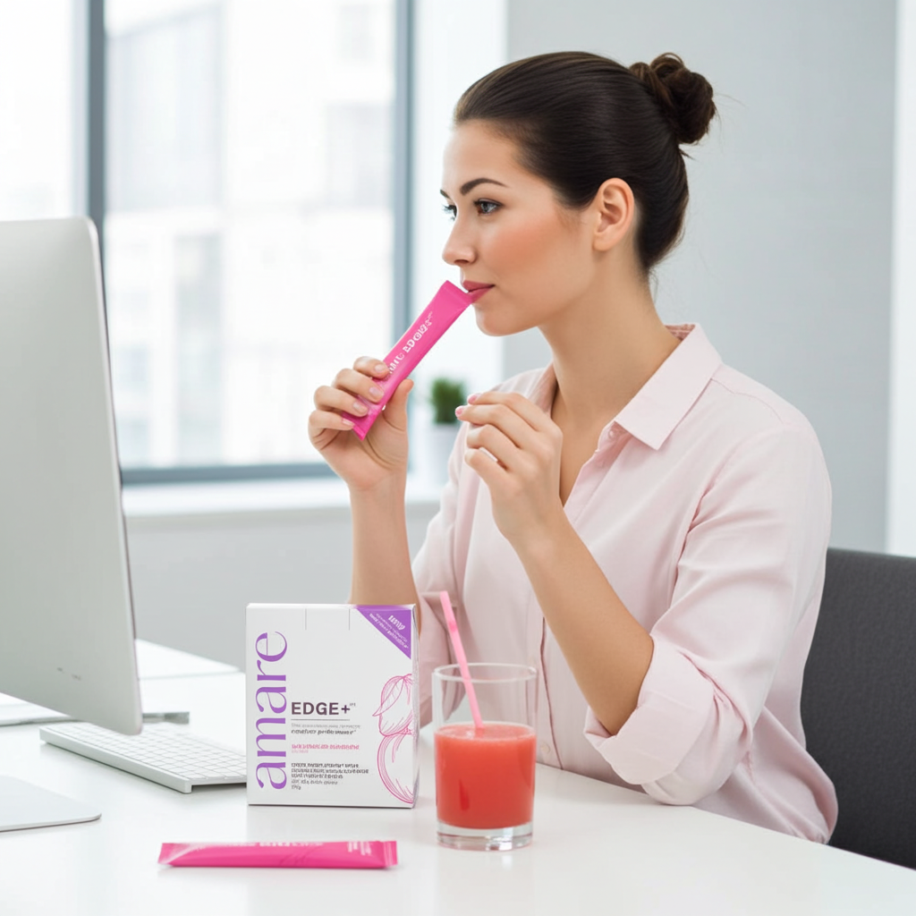 Amare EDGE+ Watermelon – Focus & motivatie met nootropics en cafeïne