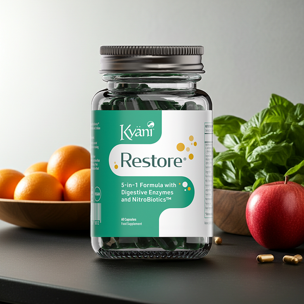 Amare Restore voedingssupplement met probiotica en enzymen voor ondersteuning van de spijsvertering