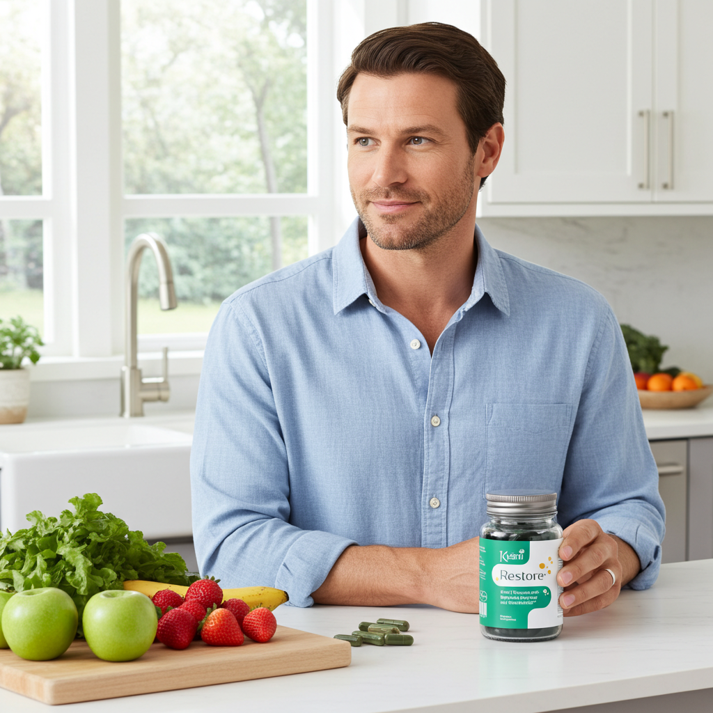 Dagelijks gebruik van Amare Restore als onderdeel van een bewuste welzijnsroutine