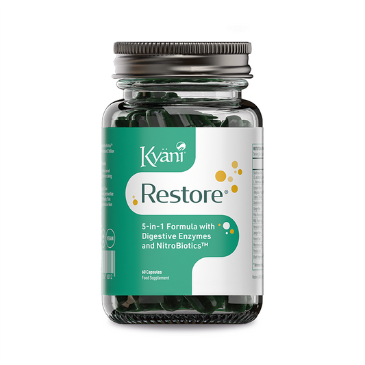 Amare Restore voedingssupplement met probiotica en enzymen voor ondersteuning van de spijsvertering