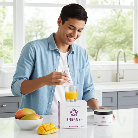 Amare Happy Juice Pack – EDGE+ Mango + Energy+ Dragon Fruit + MentaBiotics