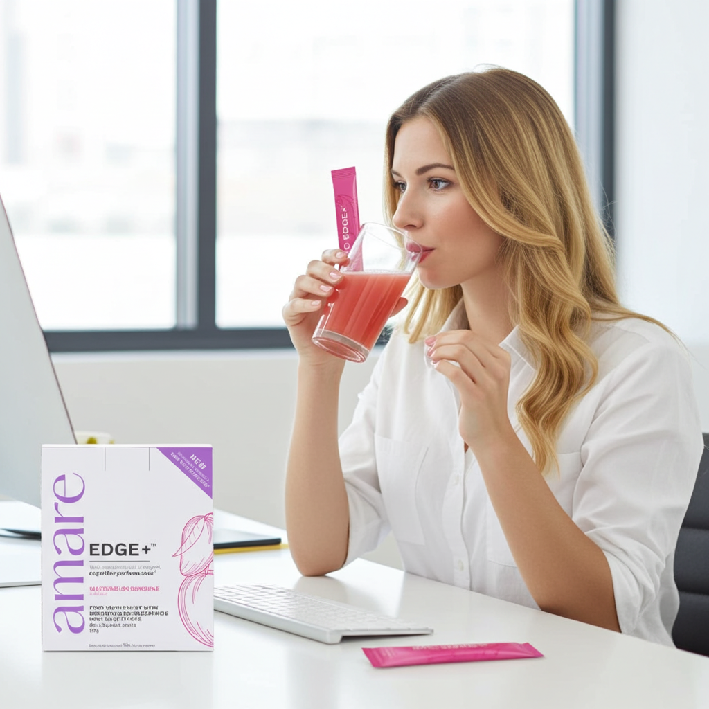 Amare EDGE+ Watermelon – Focus & motivatie met nootropics en cafeïne