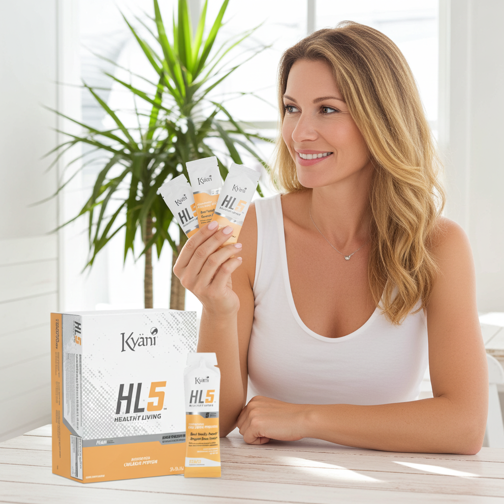 Amare HL5 Peach Collagen – Dagelijkse collageenondersteuning voor huid, haar en nagels